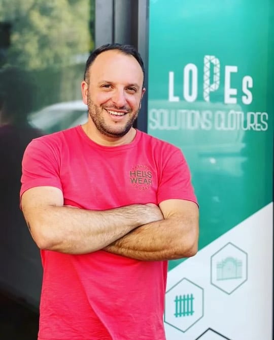 Philippe Lopes gérant de la société Lopes solutions clotures à Gaillac